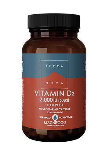 TERRANOVA Vitamine D3 2000UI 50 capsules TERRANOVA Vitamine D3 2000UI 50 capsules