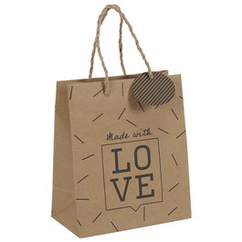 Party Time Sac cadeau en papier kraft 18x10x21 cm assortis