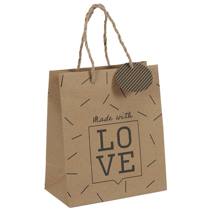 Party Time Sac cadeau en papier kraft 18x10x21 cm assortis Party Time Sac cadeau en papier kraft 18x10x21 cm assortis