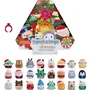 Jazwares Calendrier de l'Avent Squishmallows Squish-a-longs - 24 Mini-Squish édition fêtes