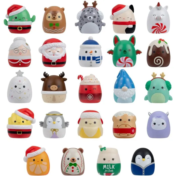 Jazwares Calendrier de l'Avent Squishmallows Squish-a-longs - 24 Mini-Squish édition fêtes Jazwares Calendrier de l'Avent Squishmallows Squish-a-longs - 24 Mini-Squish édition fêtes