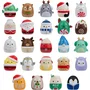 Jazwares Calendrier de l'Avent Squishmallows Squish-a-longs - 24 Mini-Squish édition fêtes