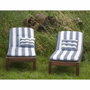 Jardin Privé Coussin de bain de soleil Flocons CANCALE gris et blanc