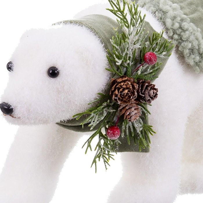 Décorations de Noël Blanc Multicouleur Plastique Polyfoam Tissu Ours 13 x 32 x 15 cm Décorations de Noël Blanc Multicouleur Plastique Polyfoam Tissu Ours 13 x 32 x 15 cm