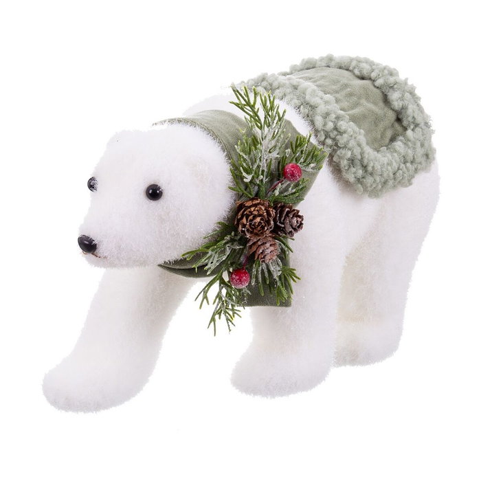 Décorations de Noël Blanc Multicouleur Plastique Polyfoam Tissu Ours 13 x 32 x 15 cm Décorations de Noël Blanc Multicouleur Plastique Polyfoam Tissu Ours 13 x 32 x 15 cm