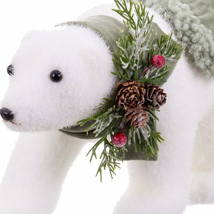 Décorations de Noël Blanc Multicouleur Plastique Polyfoam Tissu Ours 13 x 32 x 15 cm Décorations de Noël Blanc Multicouleur Plastique Polyfoam Tissu Ours 13 x 32 x 15 cm