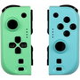 Konix Manette Joy-Con Vert et bleu pour Nintendo Switch et Switch OLED, avec vibration et capteur gyroscopique