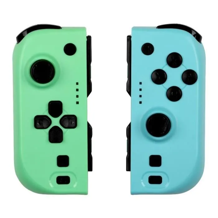 KONIX Manette Joy-Con Sans Fil - Compatible Nintendo Switch et Switch OLED - Autonomie 8 h, Vibration, Gyroscope 6-Axis, Bluetooth - Couleurs Vert et Bleu KONIX Manette Joy-Con Sans Fil - Compatible Nintendo Switch et Switch OLED - Autonomie 8 h, Vibration, Gyroscope 6-Axis, Bluetooth - Couleurs Vert et Bleu