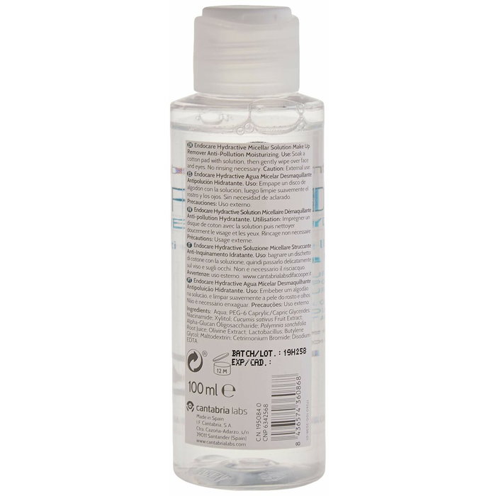 Endocare Hydractive Eau micellaire pour peaux et yeux sensibles 100 ml