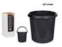 Arte Regal Seau en Plastique avec Anse Gris Anthracite 10L 30x28.5x30cm (Set de 18)
