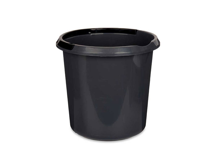 Arte Regal Seau en Plastique avec Anse Gris Anthracite 10L 30x28.5x30cm (Set de 18)