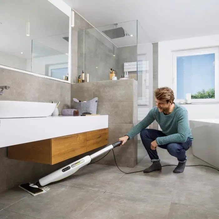 Kärcher SC 3 Upright EasyFix Balai vapeur 1600W - Chauffe rapide 30s - Nettoie 60 m² - Élimine 99.99% des virus et bactéries