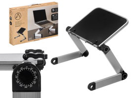 Arte Regal Support ordinateur portable en aluminium pliable 40 x 26.5 x 27 cm noir et gris (Set de 6)
