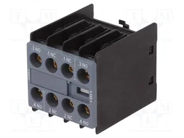 SIEMENS Broches de support 2 NC + 2 NO avec bornes à vis, montage frontal, dimensions S0/S00/S2