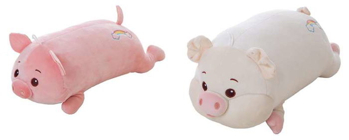 BigBuy Fun Jouet Peluche Cochon 38 cm