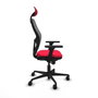 Piqueras y Crespo Chaise de Bureau avec Appui-tête Jorquera 3D036N1 Rouge