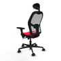 Piqueras y Crespo Chaise de Bureau avec Appui-tête Jorquera 3D036N1 Rouge