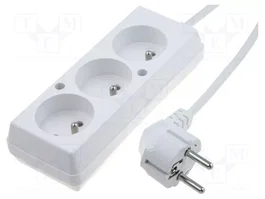 JONEX Rallonge réseau H03VV-F 3G1,5mm2 10m 3 prises
