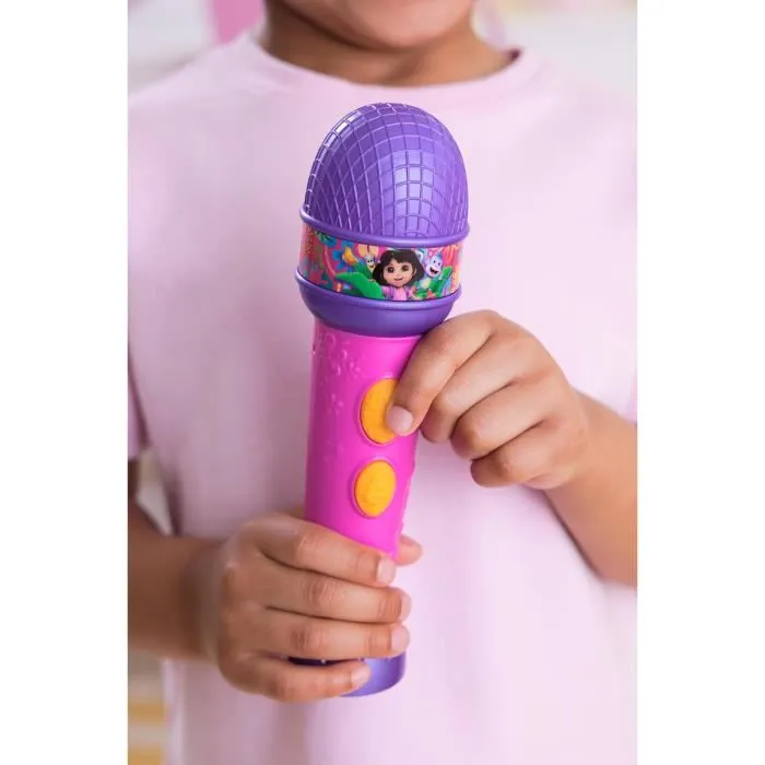 Spinmaster Micro Interactif Dora l'Exploratrice - 18 cm - Fonctions Lumineuses - 4 Chansons et 9 Sons - Jouet pour Enfant dès 3 Ans