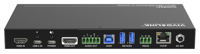 Vivolink Commutateur HDMI 2x1 avec HUB USB 3.0 et USB-C - 4K HDR 60Hz, Audio 7.1, RS232, CEC, 100W PD pour salle de réunion et visioconférence Vivolink Commutateur HDMI 2x1 avec HUB USB 3.0 et USB-C - 4K HDR 60Hz, Audio 7.1, RS232, CEC, 100W PD pour salle de réunion et visioconférence