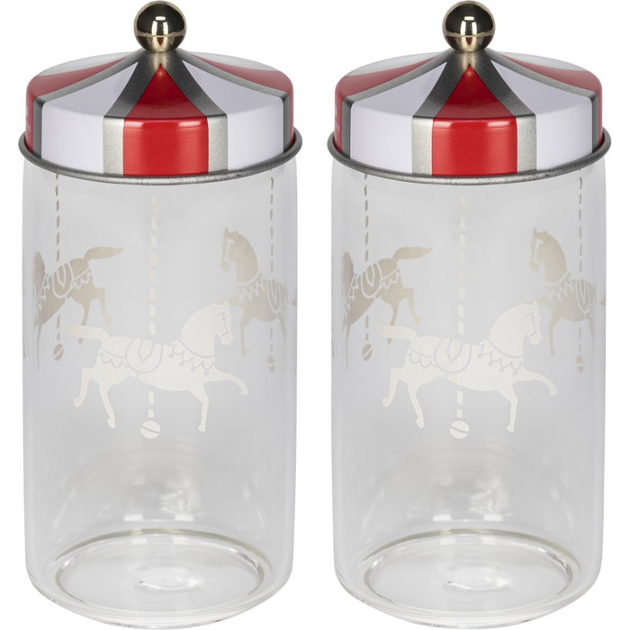 Alessi Circus Set de 2 Bocaux à Épices