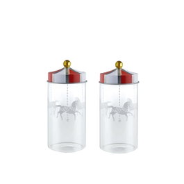 Alessi Circus Set de 2 Bocaux à Épices