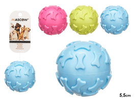 MASCOW Balle en silicone forme d'os 5,5 cm