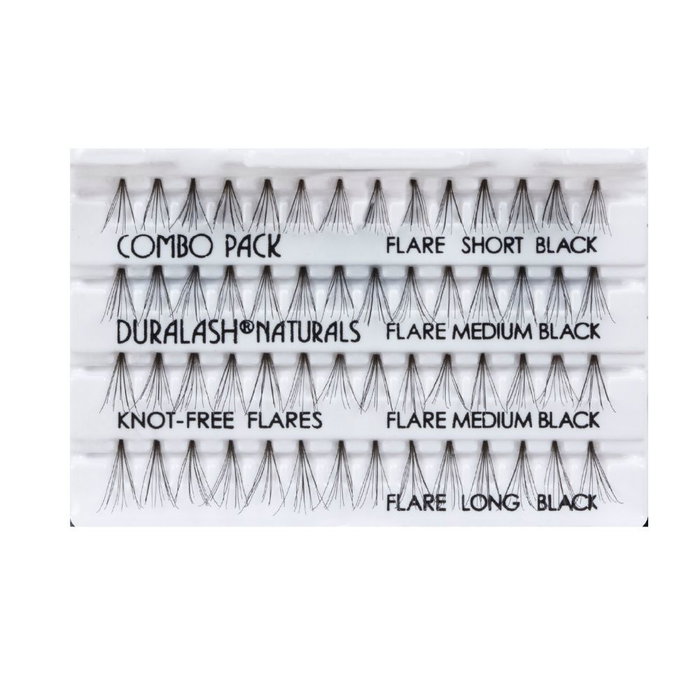Ardell Individuals Combo Trio Pack - Faux cils individuels sans nœuds noirs, toucher doux, 56 unités Ardell Individuals Combo Trio Pack - Faux cils individuels sans nœuds noirs, toucher doux, 56 unités