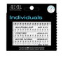 Ardell Individuals Combo Trio Pack - Faux cils individuels sans nœuds noirs, toucher doux, 56 unités