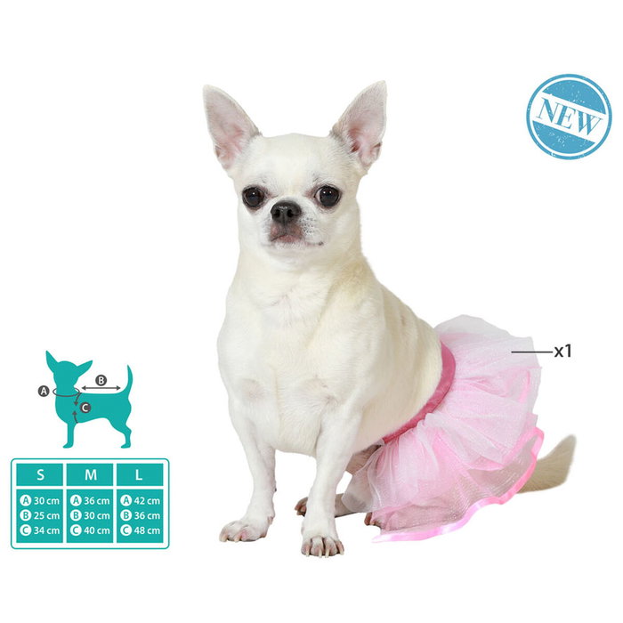 BigBuy Pets Déguisement Tutu Rose pour Mascotte Taille M