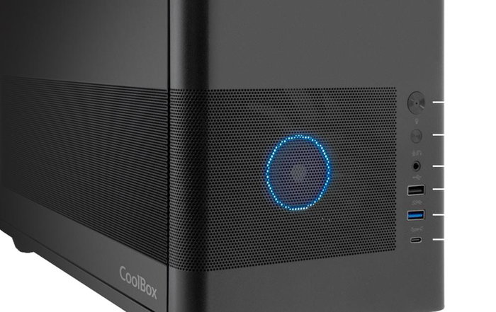 Coolbox MP2 Noir - Boîtier Midi Tower Mesh microATX/Mini-ITX