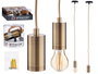 Giftdecor Suspension Acier Doré 10x94x10 cm (Set de 12)