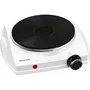 Sencor SCP 1503WH-EUE4 - Plaque de cuisson électrique 1500 W - Blanc et noir