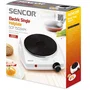 Sencor SCP 1503WH-EUE4 - Plaque de cuisson électrique 1500 W - Blanc et noir