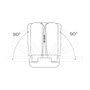 Edm Ampoule LED multidirectionnelle E27 45W 4265lm 6500K blanc froid IP20 144LED avec ailes pliables