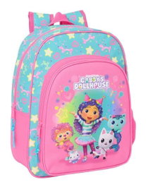 Safta Mochila infantile adaptée au chariot Gabby's Dollhouse Confetti, 26x34x11 cm, à partir de 3 ans