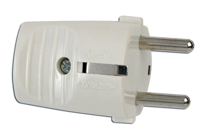 Simon Fiche Schuko 2p+t Blanche 16A 250V Simon Fiche Schuko 2p+t Blanche 16A 250V