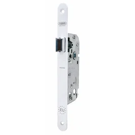Abus Serrure à encastrer SE 40 BDC W/G - Bec de cane - Axe 40 mm - Blanc