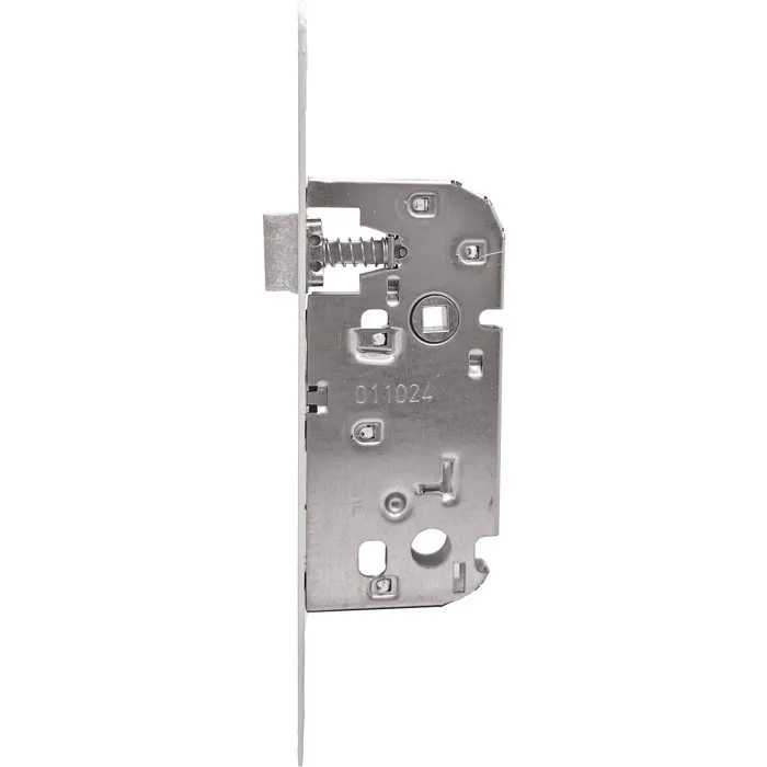Abus Serrure à encastrer SE 40 BDC W/G - Bec de cane - Axe 40 mm - Blanc