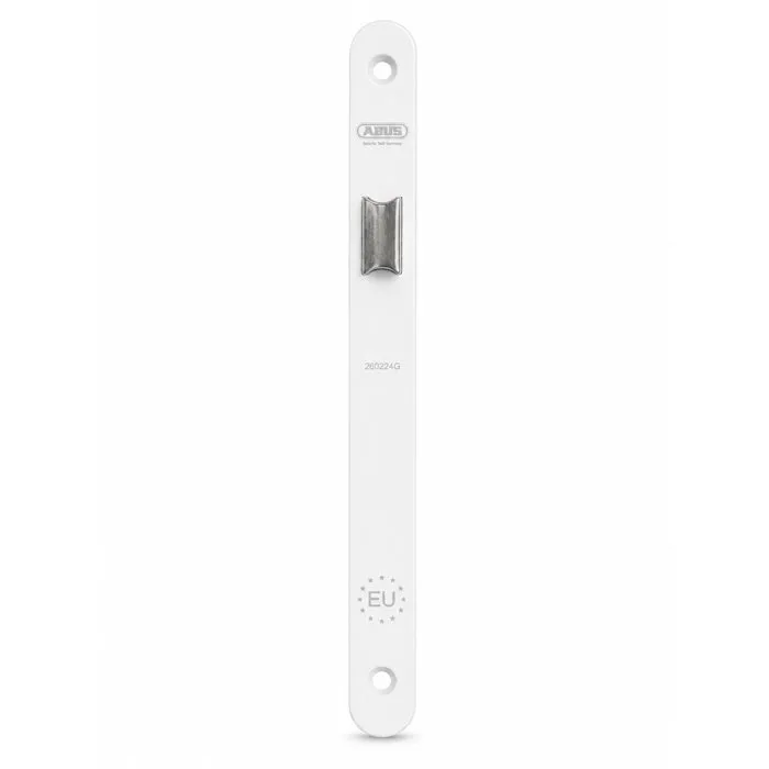 Abus Serrure à encastrer SE 40 BDC W/G - Bec de cane - Axe 40 mm - Blanc