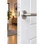 Abus Serrure à encastrer SE 40 BDC W/G - Bec de cane - Axe 40 mm - Blanc