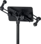 QUIKLOK Support Tablette Universal Réglable en Hauteur Acier Aluminium 650-1460 mm Pliable