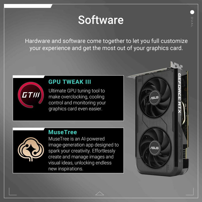 Carte Graphique Asus 90YV0N72-M0NA00 GEFORCE RTX 5050 8 GB GDDR6