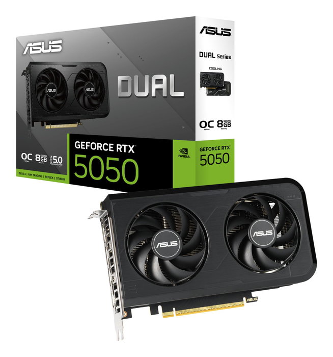 Asus Dual NVIDIA GeForce RTX 5050 8 GB GDDR6 Black