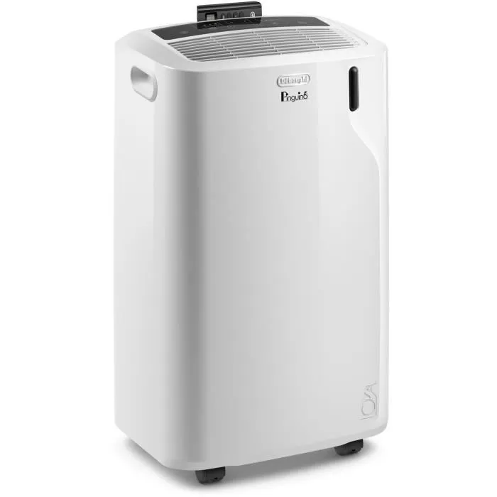 De'Longhi PAC EM82K.1 - Climatiseur Mobile - 2400W - 9400 Btu/h - Fonctions Ventilateur et Déshumidificateur - 3 Vitesses - Gaz R290