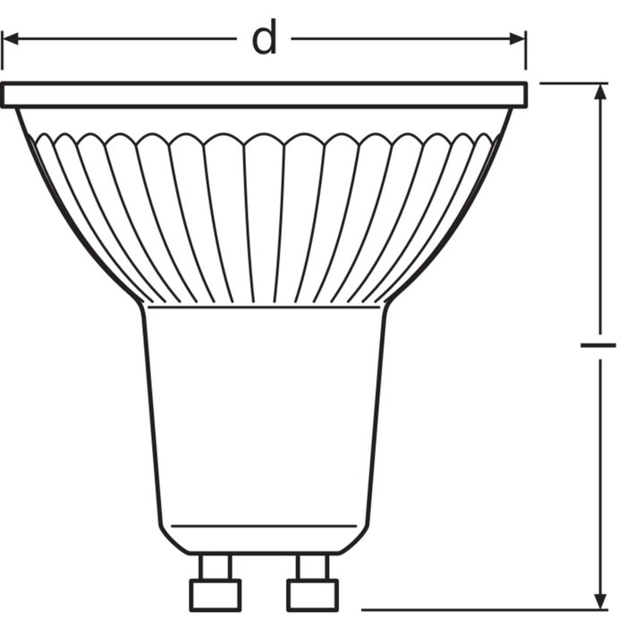 Ledvance/Osram Ampoule Spot LED GU10 2,6W 230Lm 4000K 36º IP20