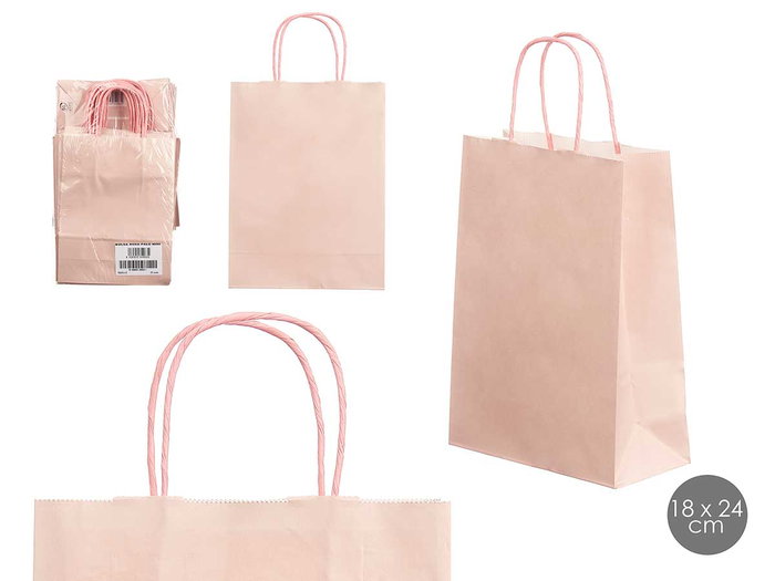 Pincello Sac en Papier Rose Palo Mini 18 x 24 cm (Set de 150) Pincello Sac en Papier Rose Palo Mini 18 x 24 cm (Set de 150)