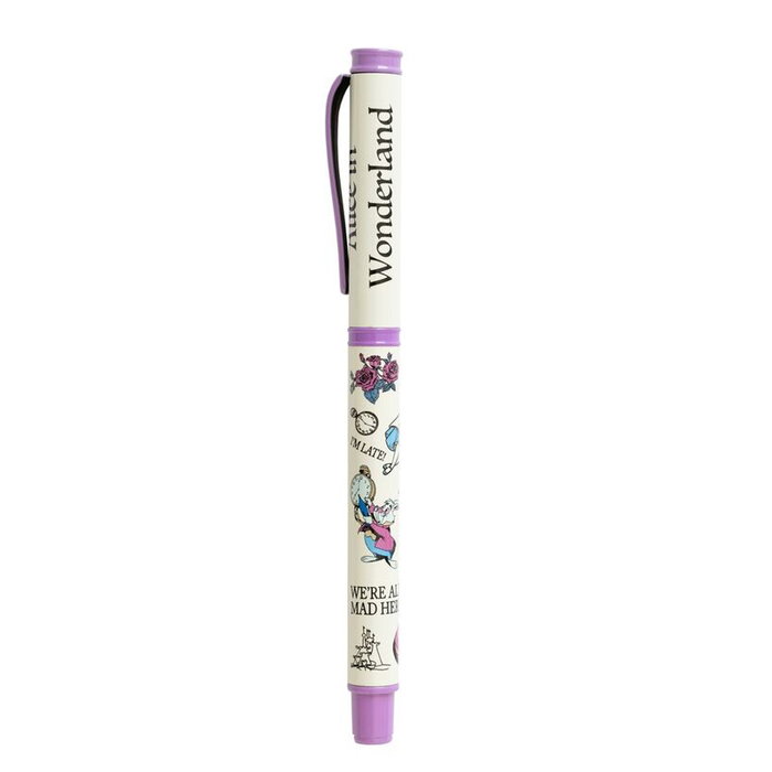 Disney Stylo à bille Alice au Pays des Merveilles - Stylo à bille avec pointe bille et encre noire - 13,5 cm avec capuchon à vis - Présenté en boîte métallique Disney Stylo à bille Alice au Pays des Merveilles - Stylo à bille avec pointe bille et encre noire - 13,5 cm avec capuchon à vis - Présenté en boîte métallique