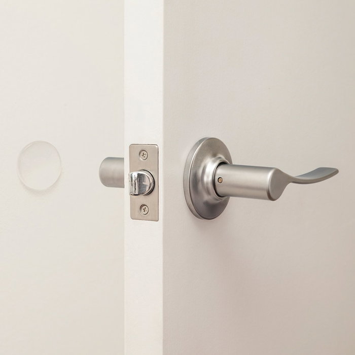 Inofix Butée de mur adhésive transparente Ø40 x 8 mm, 2 pièces