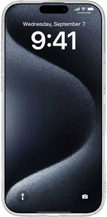eSTUFF Coque iPhone 16 Pro Max TPU INFINITE VIENNA - Transparente - Protection contre les chutes - Plastique 100 % recyclé - Matériau anti-jaunissement
